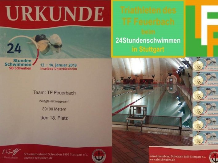 24 Stunden Schwimmen 13.01.2018